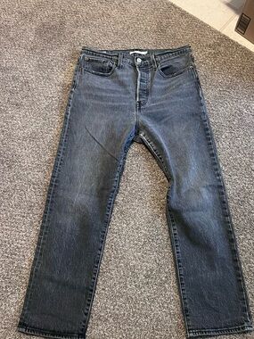 Levi's grey/faded black Straight-Leg Women's Jeans 30